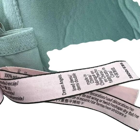 Victoria's Secret Dream Angels Lightly-Lined Lace Demi Bra Lace-Up Detail 38DD - Picture 6 of 8